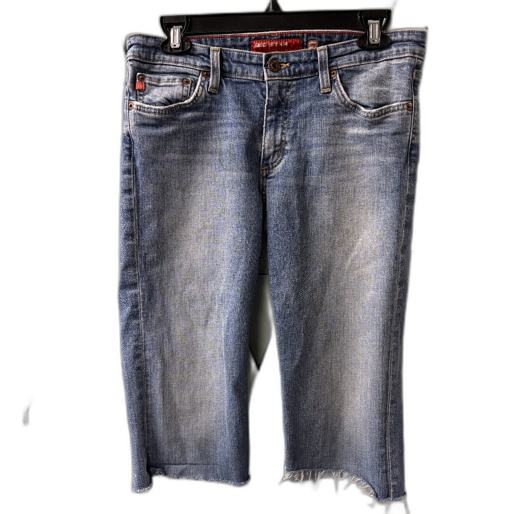 Big Star Sweet Low Boot Cutoff Jean Shorts Size 30T Raw Hem